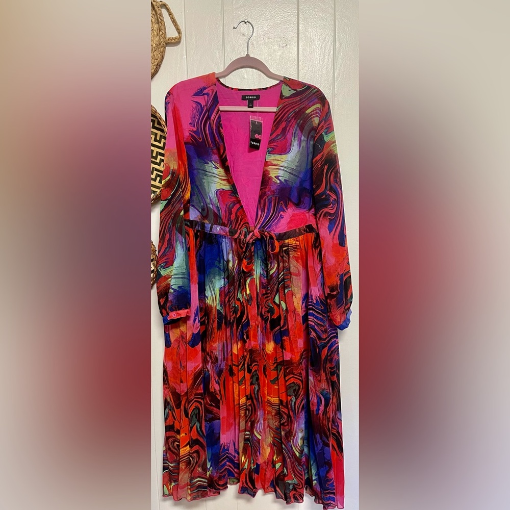 Torrid Size 1 Multi-colored Kimono Duster